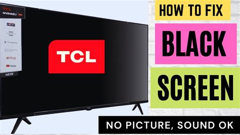 tcl screen black|tcl tv keeps going black.